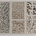 Decorative Wall Panels With Various Textures And Design Patterns For Interior 3d model