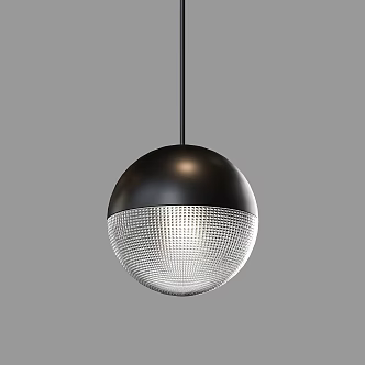 Simple spherical chandelier 3d model