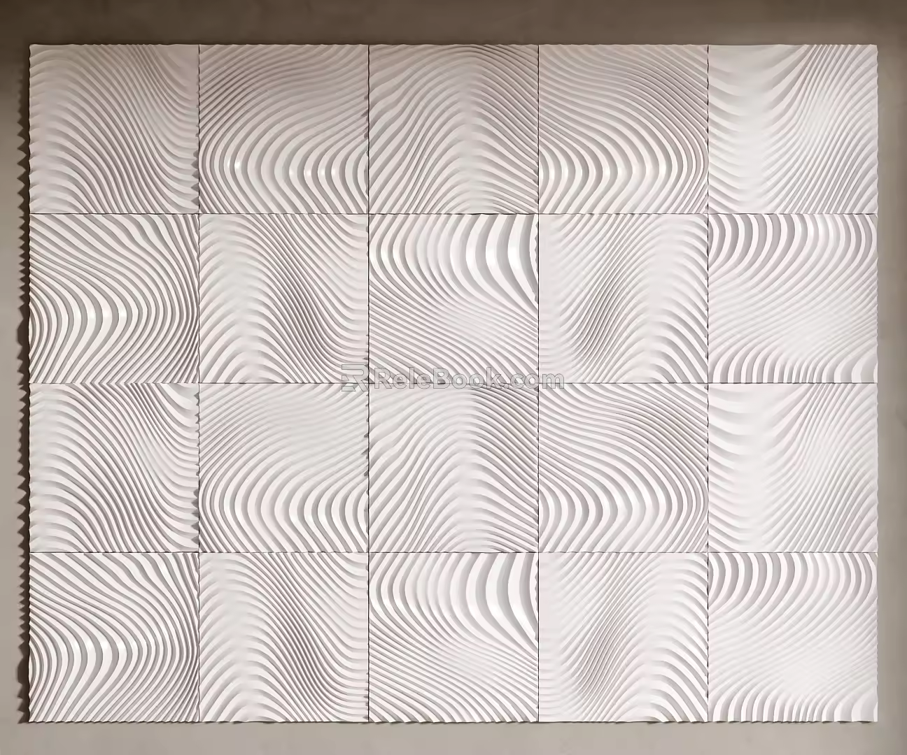 3D panel modeling background wall 3d model