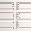 New Chinese-style lines carved 3d model