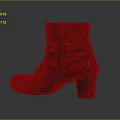 Brown Leather Ankle Boots With Side Zipper And Block Heel Design For Daily Wear