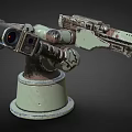 Light machine gun Turret machine gun Turret machine gun Turret machine gun weapon shell 3d model