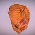 High Quality Leather Baseball Glove With Stitched Design And LR Tip Logo 3d model