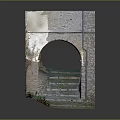 Ancient Stone Stairs Through Archway With Weathered Steps And Sunlight 3d model