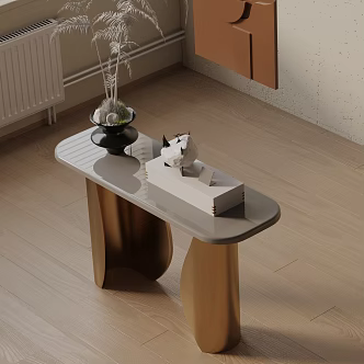 Modern Entrance Cabinet 3d model