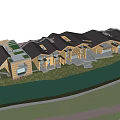 Modern Museum Building Design Featuring Sloped Roofs Glass Facades And Green Lawn