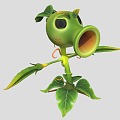 Plants vs Zombies Pea Shooter 3d model