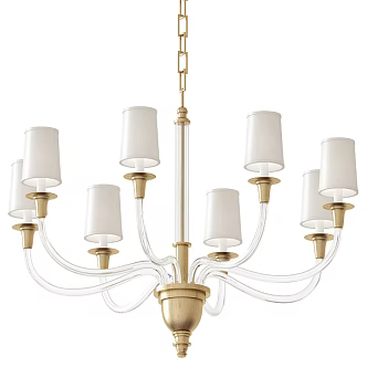 Multi-head Chandelier Restaurant Chandelier Living Room Chandelier Hotel Chandelier Villa Chandelier Hall Chandelier Lobby Chandelier 3d model