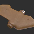 Brown And Green Weapon Components With Metal Parts Featuring Numbers 20 And 25
