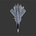Detailed Modern Military Fighter Jet Model Aircraft With 25 Marking On Tail