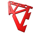 Red Sealed Mechanical Metal Bracket With Structural Frame And Durable Design 3d model