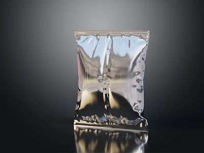 Decorative Ornament Set For Home Decor With Transparent Crystal Geometric Design And Glossy Reflection 3d model