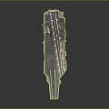 Large Military Aircraft Carrier With Extended Flight Deck And Naval Design Features