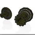 Green Industrial Turbine Mechanical Parts With Complex Blades And Grid Structure