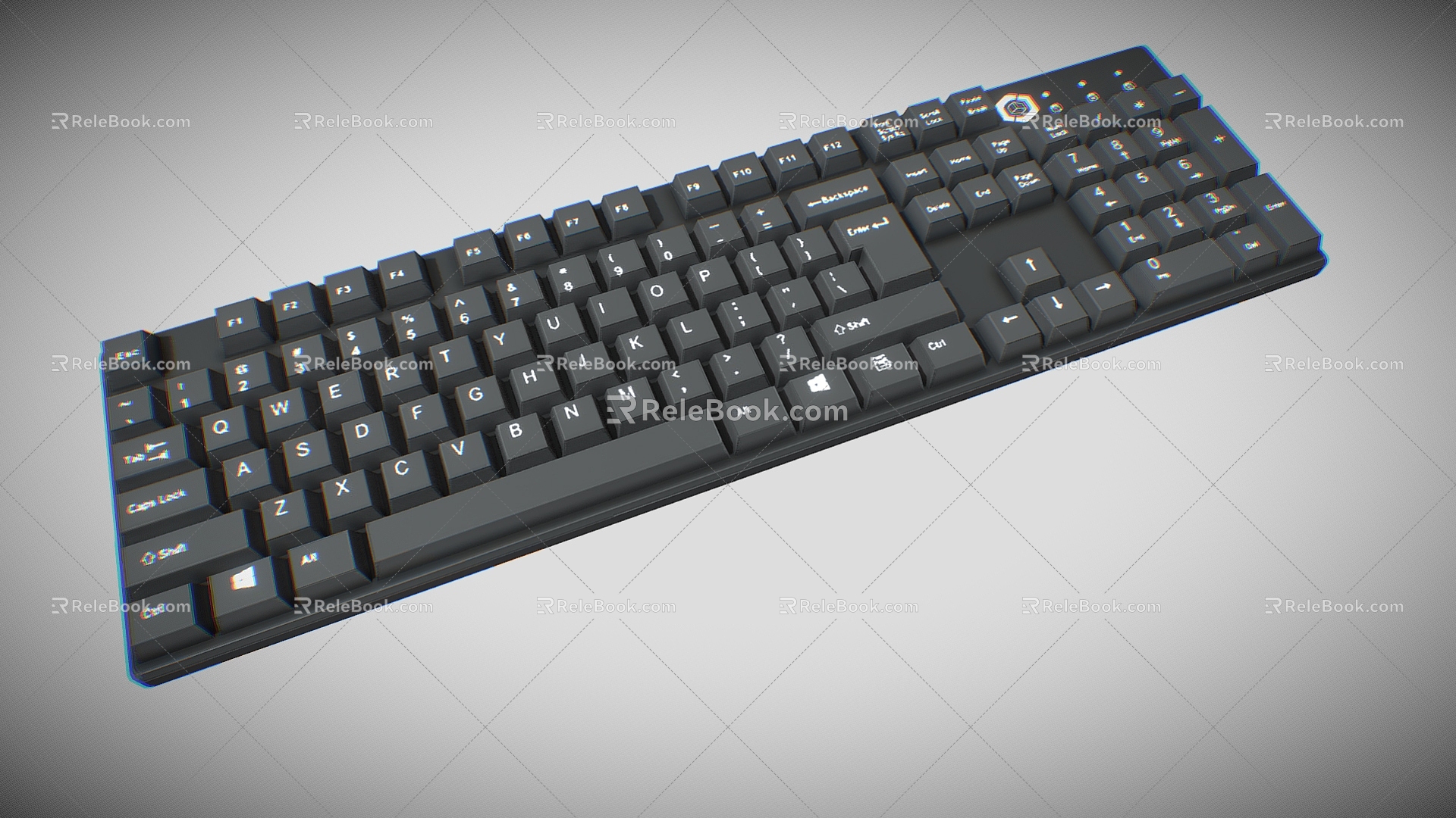 Keyboard Mechanical Keyboard Ergonomics Keyboard Computer Accessories Low Face Number Low Model Simple Model Game Sub-era Film and Television Level Super Realistic High Precision 3d model