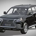 Black Lexus SUV With UK Plate Modern Exterior Design And Sleek Body