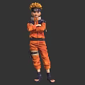 Naruto Ornaments Naruto Ornaments Two-dimensional Hand-held 3d model