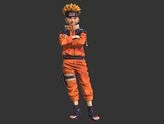 Naruto Ornaments Naruto Ornaments Two-dimensional Hand-held 3d model