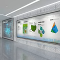 China Power Construction Corporate Exhibition Hall With Starry Ceiling Tech Displays And Map Projections