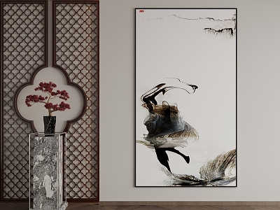 New Chinese Decorative Painting 3d model