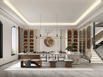 Modern Tea Room 3d model