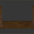 Traditional Wooden Bridge Architecture With Arched Structure And Railed Sides