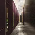 Luxury Modern Clubhouse Interior Design With Crystal Chandelier Large Windows And Marble Floor