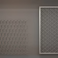 Modern Metal Mesh Decorative Panels With Hexagonal And Diamond Grid Patterns For Wall Decoration
