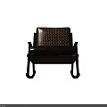 Modern Wooden Rocking Chair with Patterned Backrest and Leather Seat for Comfortable Home Leisure