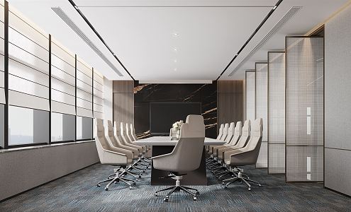 Modern Conference Room 3d model