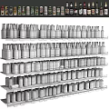Display Shelves With Multiple Layers Holding Various Beer Bottles In Retail Store