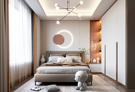 Modern Children's Room Children's Room Bedroom 3d model