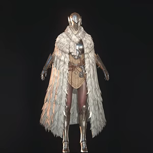 Modern European Warrior Game Warrior Armor Battle Armor Game Character Anime Character 3d model