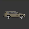 Tan Colored SUV with Sunroof and Modern Exterior Design Featuring Surface Reflection