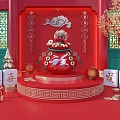 New Chinese Style Beauty Chen Guochao Beauty Chen Chinese Dragon 3d model