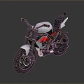 Motorcycle Two-wheeled Motorcycle Cross-country Motorcycle Road Race Motorcycle Motor Vehicle Transport 3d model