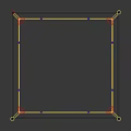 Yellow Boxing Ring Sports Equipment With Safety Rails And Black Mat