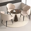 Modern leisure table and chair combination negotiation table and chair combination 3d model