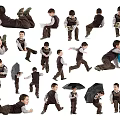Characters Children Multi-angle 3d model