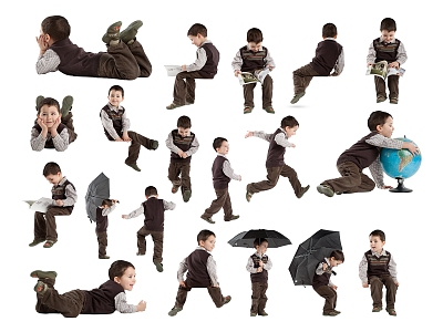 Characters Children Multi-angle 3d model