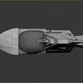 Futuristic 3D Rendered Spacecraft With Transparent Cockpit And Metallic Body