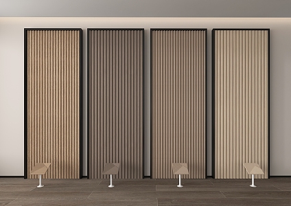 Modern wall panel 3d model