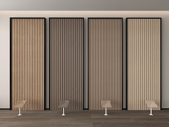 Modern wall panel 3d model