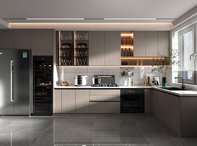 Modern Kitchen 3d model