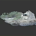 Rugged Cave Terrain Interior With Rocky Formations And Colorful Textures