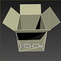 EMKATECH Equipment Packaging Open Cardboard Box With Flaps And Brand Logo