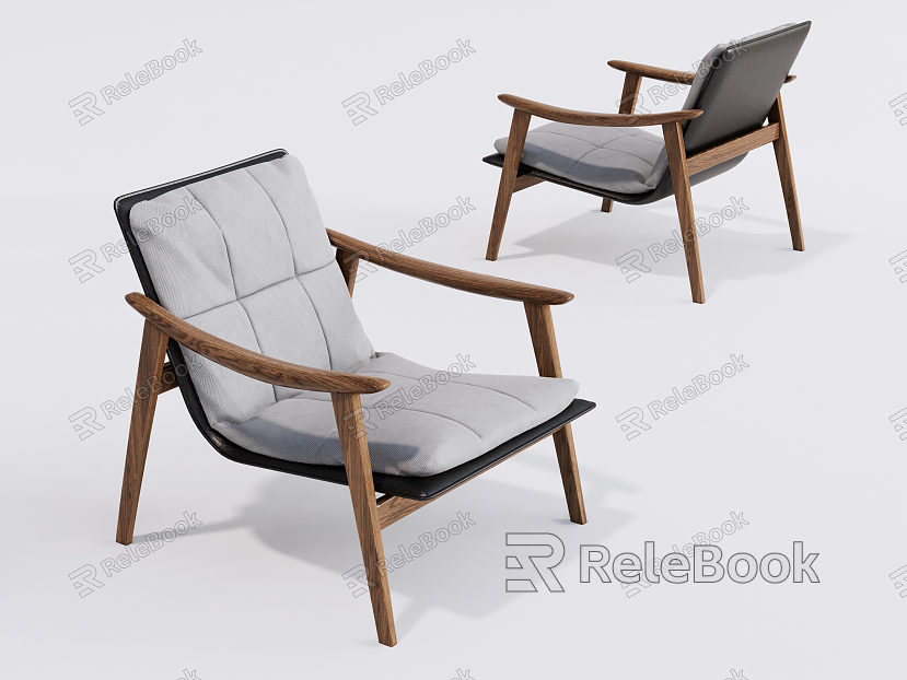 Modern Armchair Leisure Chair Single Sofa model