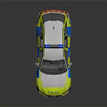 Audi Police Car With High Visibility Checkered Paint And Markings