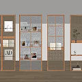 Silent Wind Screen Partition Books and Magazines 3d model