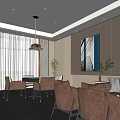 Modern Chess Room 3d model